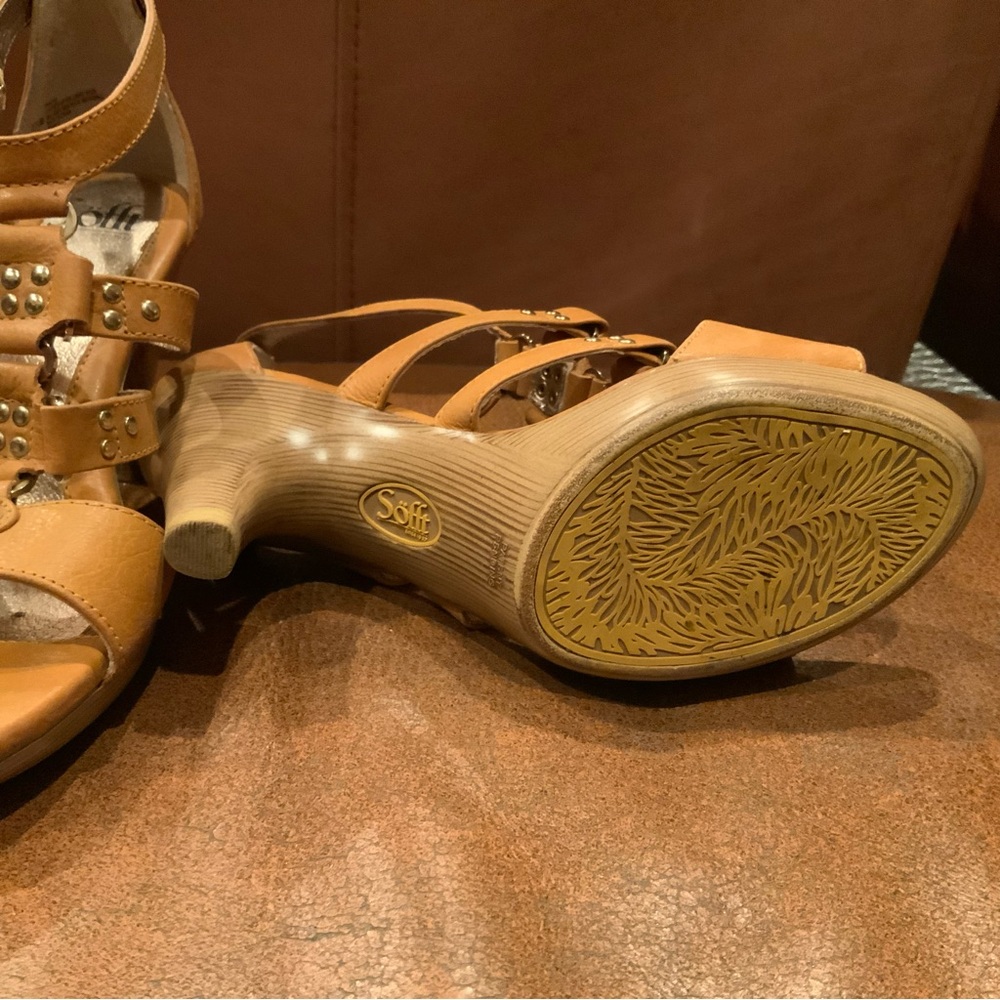 Women’s Tan Strappy High Heel Sandals - Picture 5 of 7